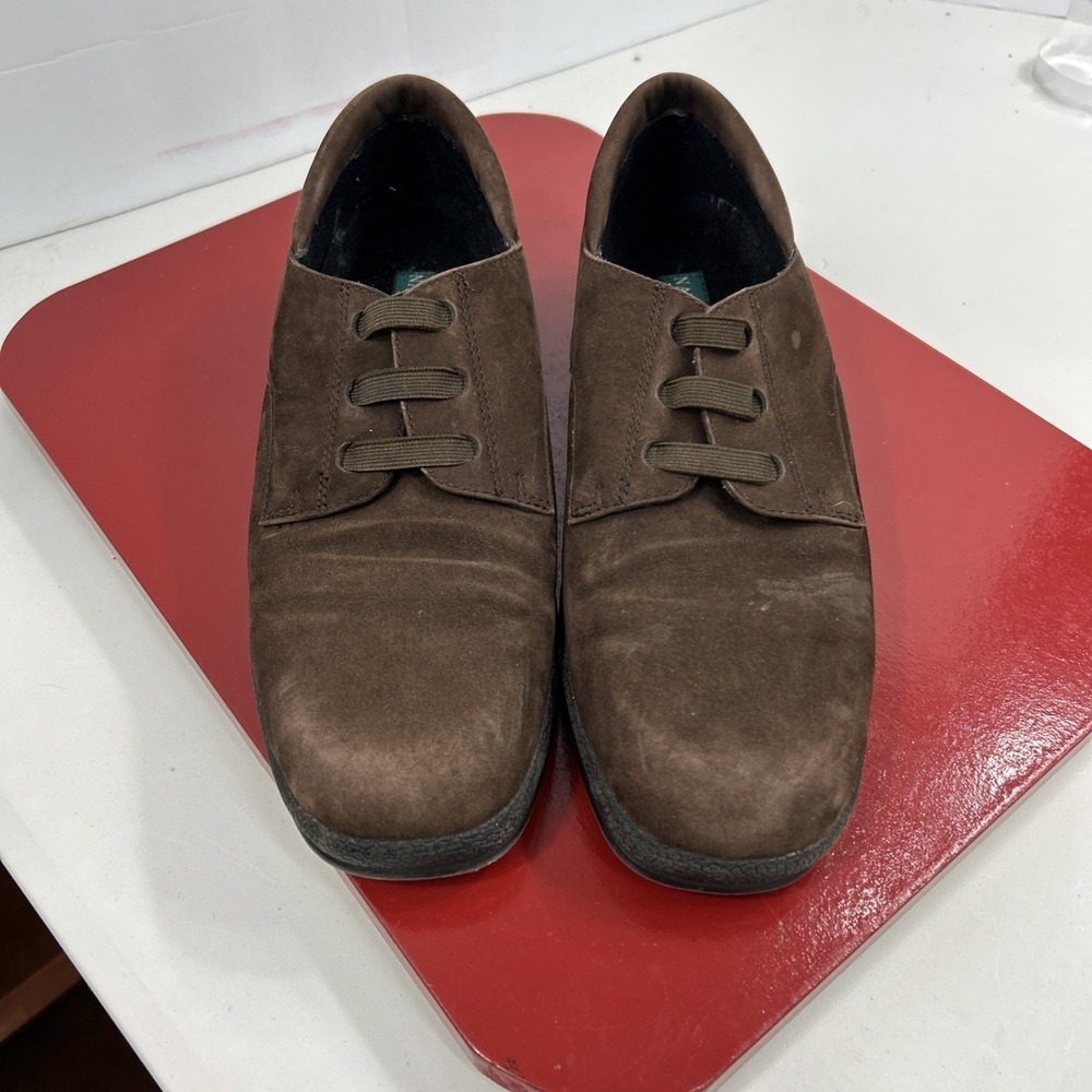 Naturalizer Oxford Shoes Women's 9 Wide Brown Suede‎ Leather Bicycle Toe